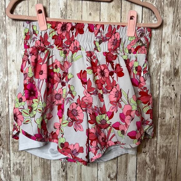 Avia Floral Athletic Shorts - Bright and Vivid - Size Small - Picture 1 of 4